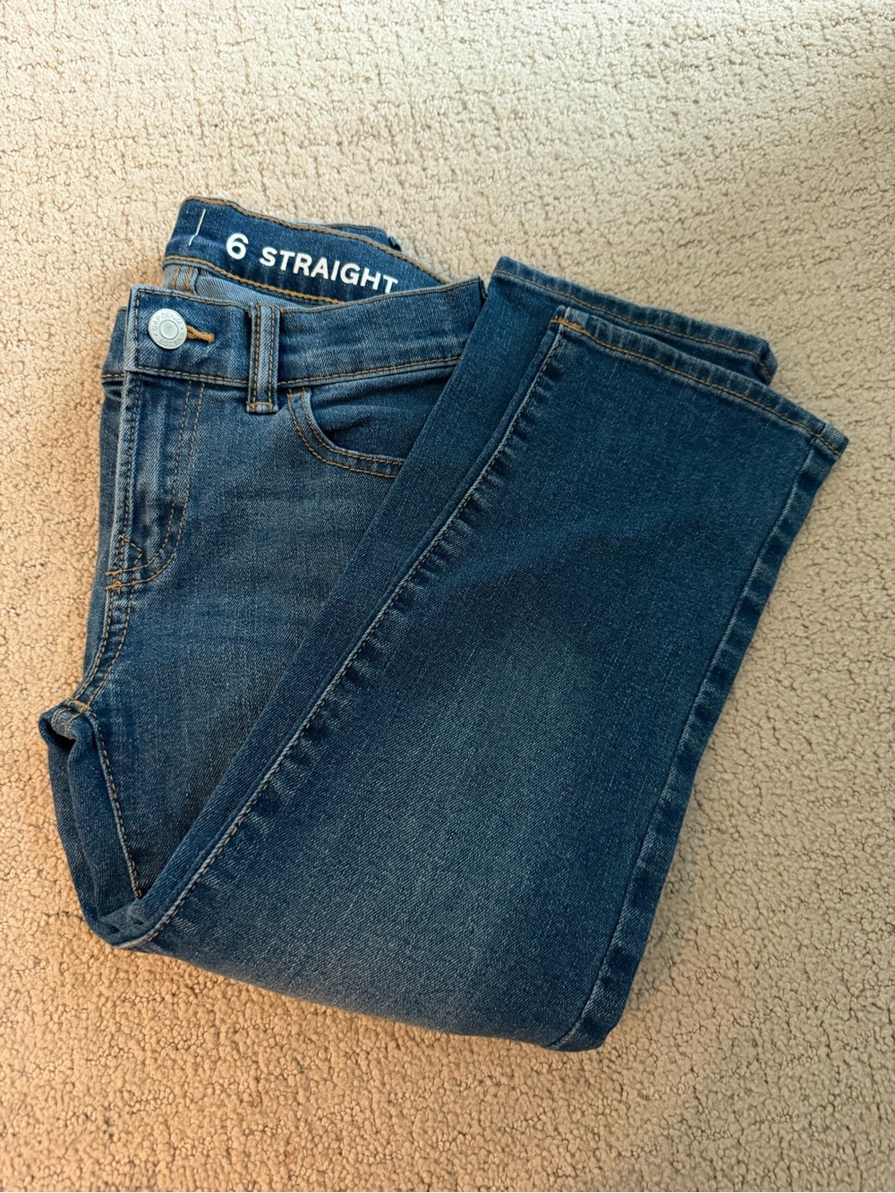 GAP Straight Leg Jeans - Dark Blue Denim